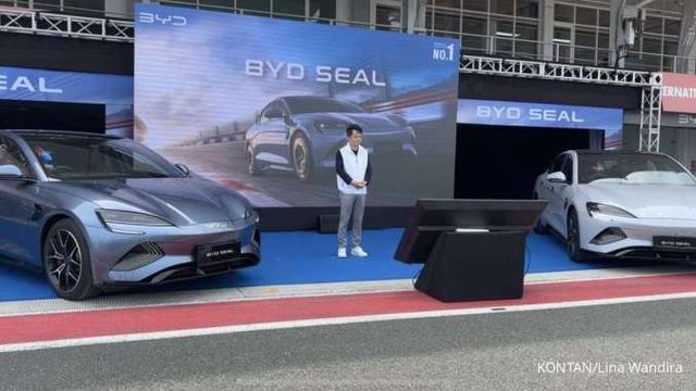 BYD Seal yang baru dilengkapi dengan sistem suspensi canggih, dijual dengan harga Rp 750 juta